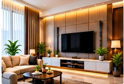 Modern luxury living room interior