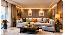 Modern living room interior project
