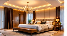 Luxury bedroom interior project